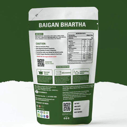 Fresh O Need Baingan Bharta | Ready To Eat 220 gms