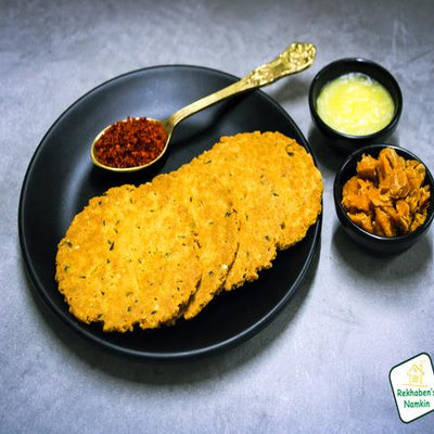 Rekhaben's Bajra Lasan Methi Bhakhri (Pearl Millet, Garlic, Fenugreek) | 190 gms