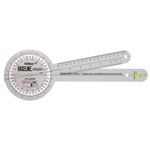 Absolute Axis Measuring Goniometer with 360 Degree Head, 12" Arms