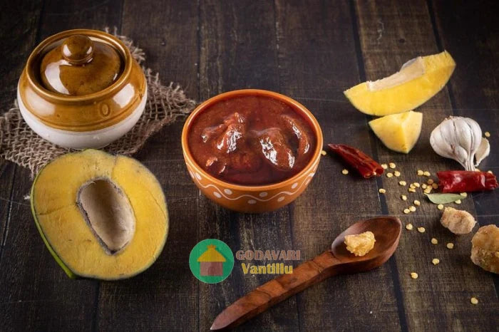 Godavari Vantillu Bellam Avakaya (Theepi/Sweet Avakaya/ Sweet mango Pickle)  -  500 gms