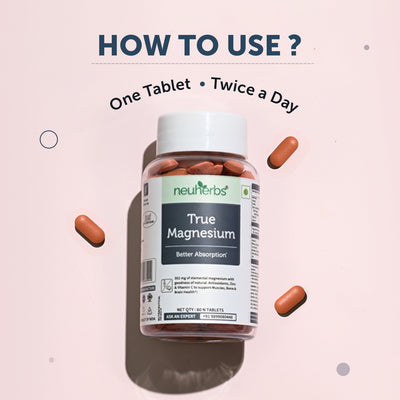True Magnesium Tablets - Relax Muscles & Mind, Support Bones