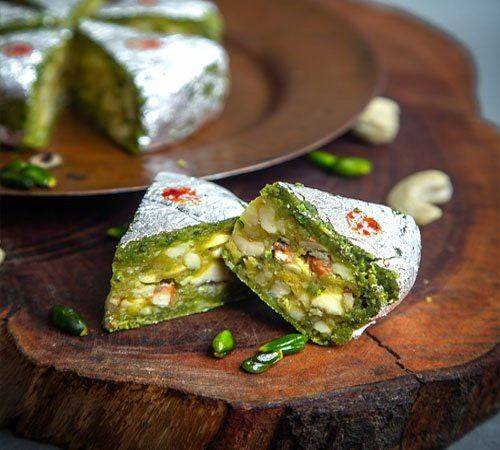 Bhagat Mishthan Bhandar Kaju Pista Cake - 500 gms