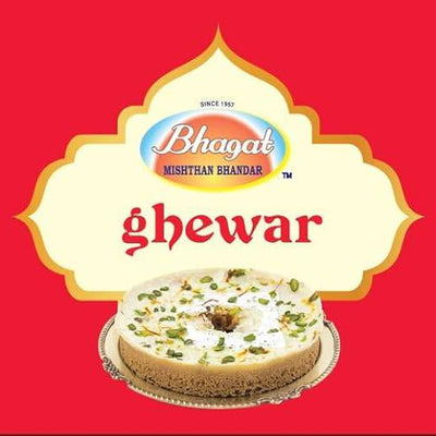 Bhagat Mishthan Bhandar Teej Ghewar - Mini Fika ( Pack of 9 Pc )