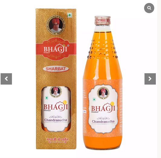 Bhagji Chandrasudha (Chandan Kesar) Sharbat- 750 ML