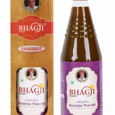 Bhagji Kesariya Thandai Sharbat | 750 ML