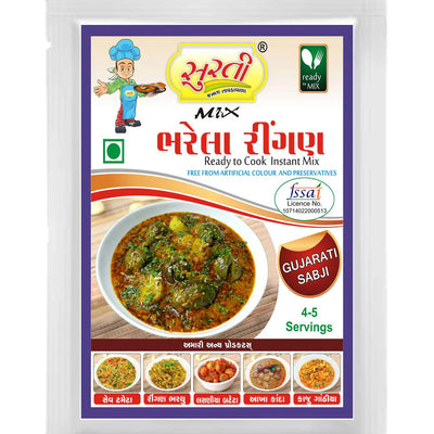 Surtimix Bharela Ringan Gujarati Sabji Gravy Masala | Ready To Eat 160 gms