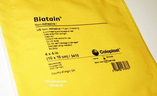 Biatain Non Adhesive Foam Dressing 4" x 4", 10/Box