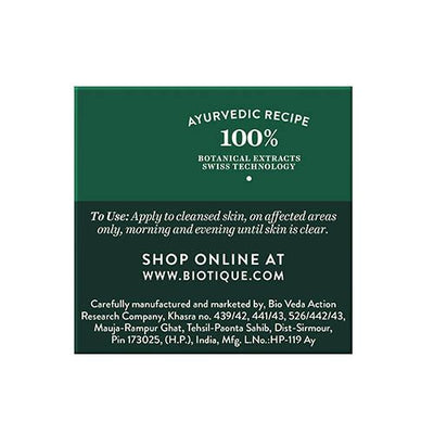 Biotique Winter Green Acne Control Spot Correcting Cream - 15 gms