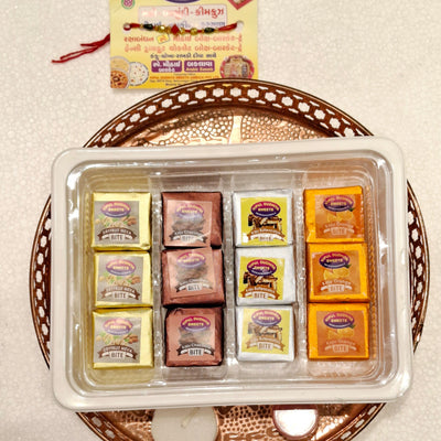 Vipul Dudhiya Sweets Mix Bites Round Fancy Tray | 250 gms