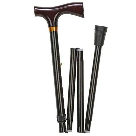 Aluminum Folding Canes, Height Adjustable, Black