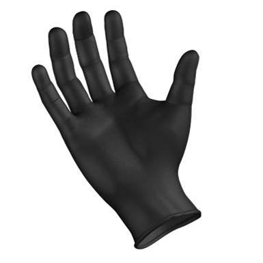 Nitrile Gloves, Black NitriDerm Gloves Powder Free, 100/Box (Fentanyl-Tested)