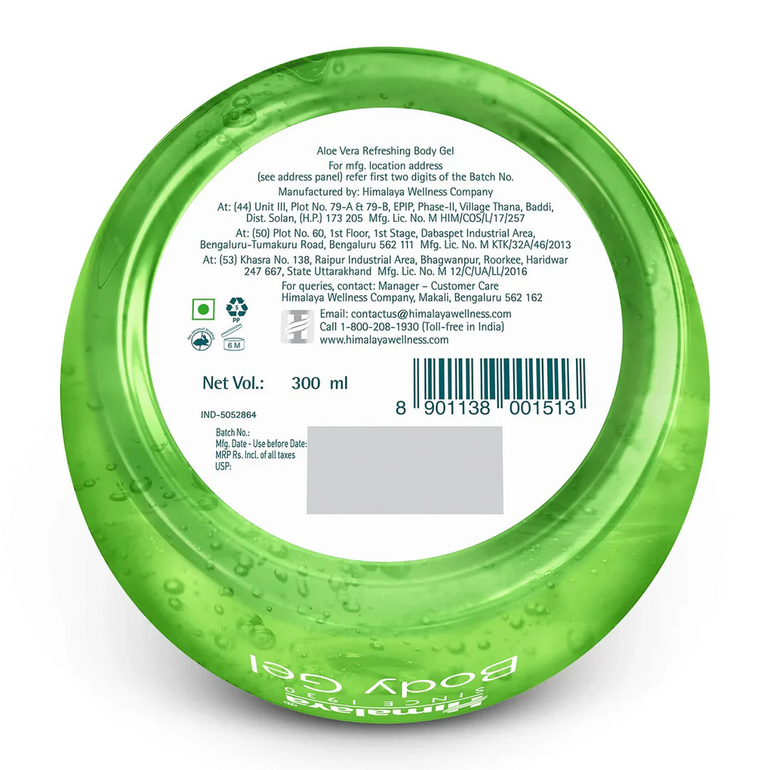 Himalaya Wellness Aloe Vera Refreshing Body Gel | 300 ml