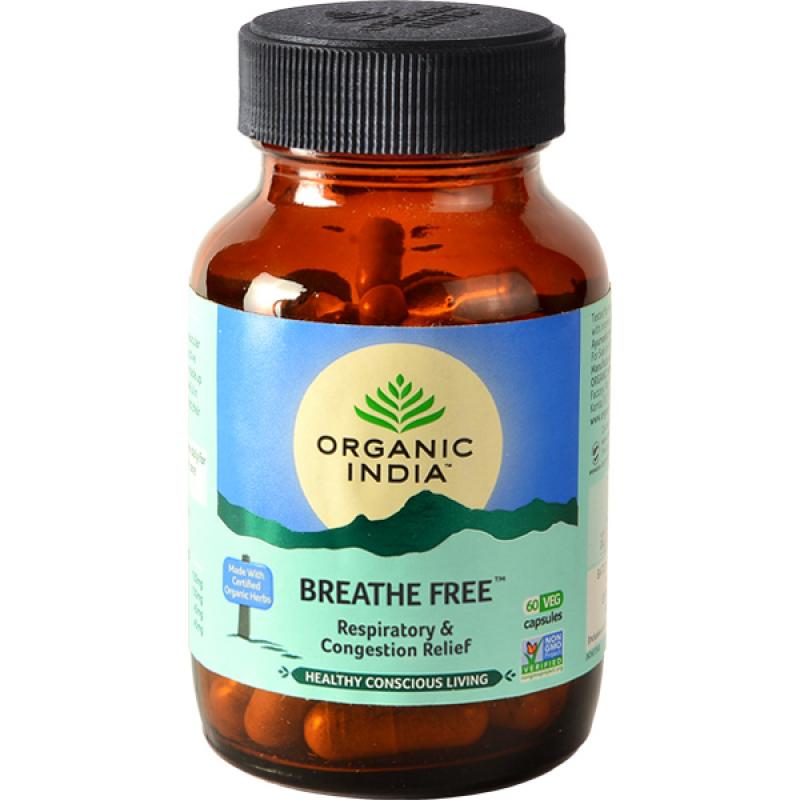 Organic India Breathe Free 60 Cap
