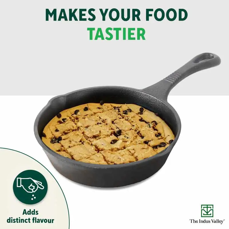 CASTrong Cast Iron Fry Pan, Pre-seasoned, Nonstick, 100% Pure, Toxin-free, Induction, 15.2cm, 0.4L, 1.1kg