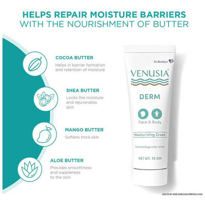 Dr. Reddy's Venusia Derm Moisturizing Cream For Face & Body