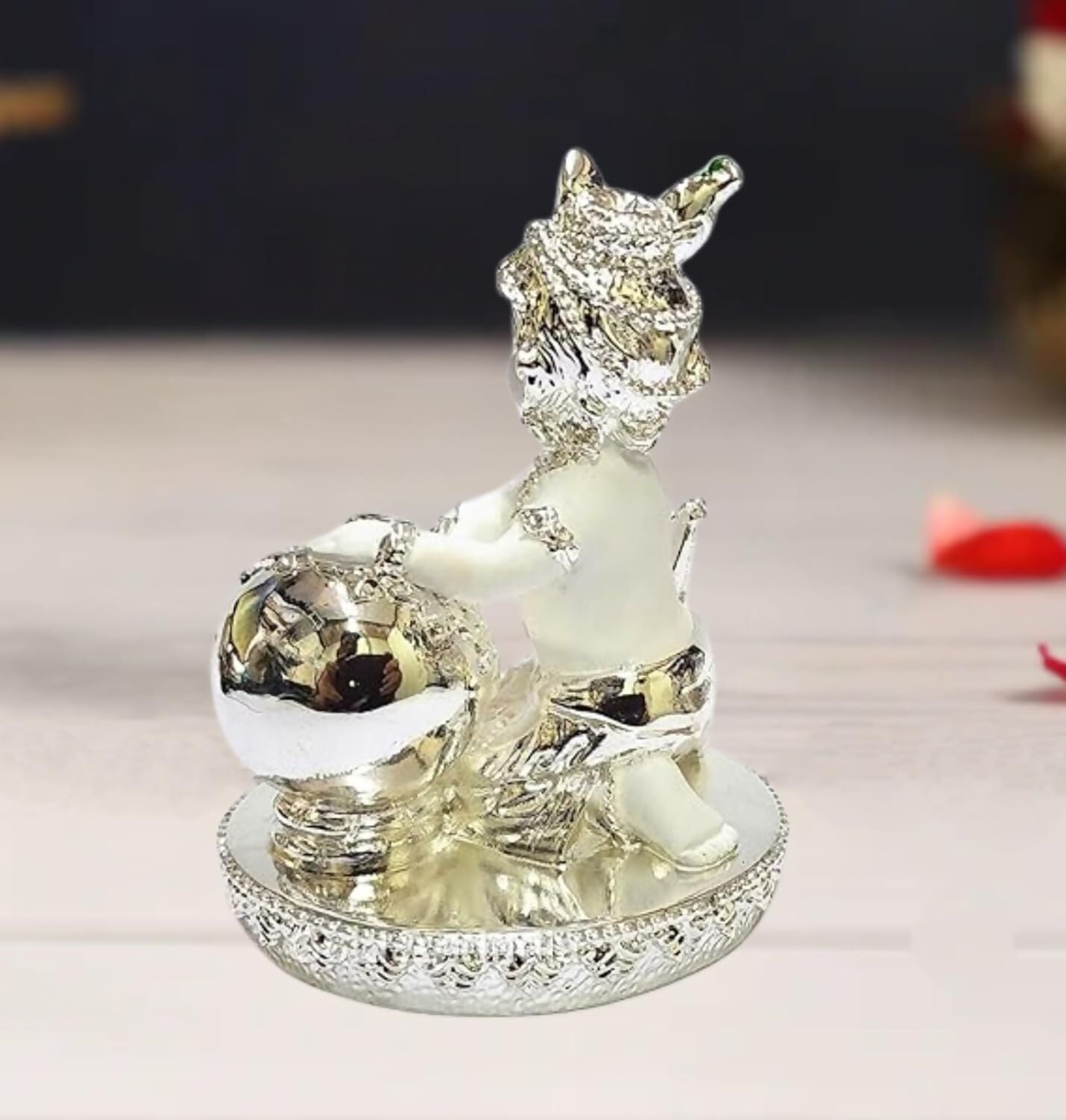 Gold Art India Makhan Krishna Idol