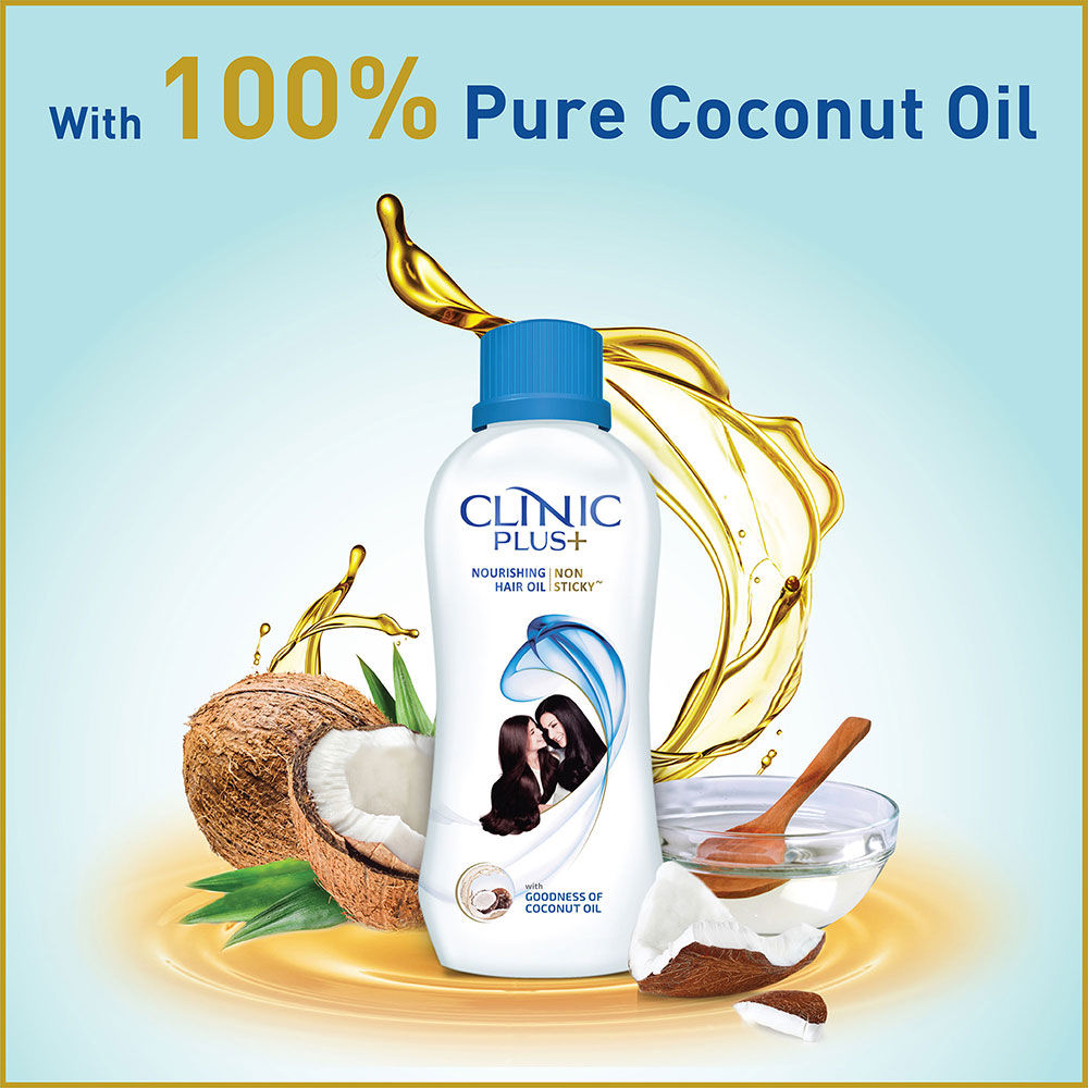 Clinic Plus Non Sticky Nourishing Hair Oil, Daily Care Nourishing (200 ml)