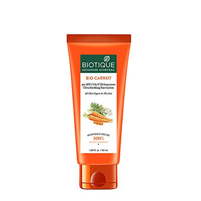 Biotique Sun Shield Carrot 40+ SPF Sunscreen Lotion
