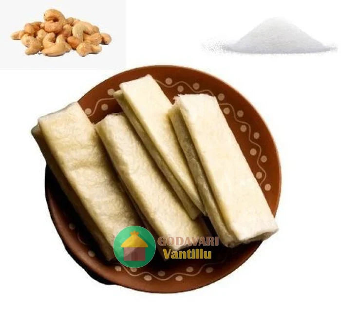Godavari Vantillu Cashew Nut Sugar Pootharekulu -  500 gms