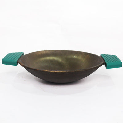 CASTrong Super Smooth Cast Iron Appam Pan/Appachetty, Silicon Handle,Pre-seasoned, Nonstick, 100% Pure, Toxin-free, 22cm, 1.9kg