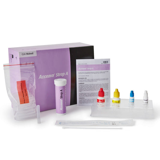 Acceava Rapid Strep A Test Kit CLIA Waived, 50 Test Per Box by Abbott Rapid Dx North America
