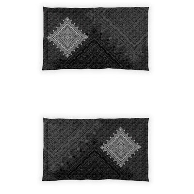 DDecor Live Beautiful Black & White 140 TC Cotton King Bedsheet & 2 Pillow Covers
