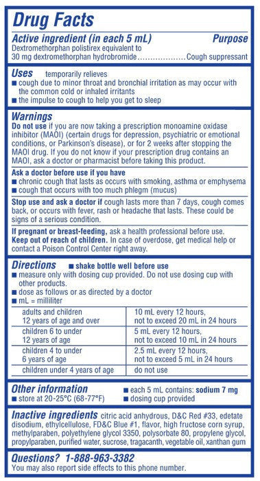 Delsym Children’s 12-Hour Cough Relief Medicine, Grape Flavor 3 oz