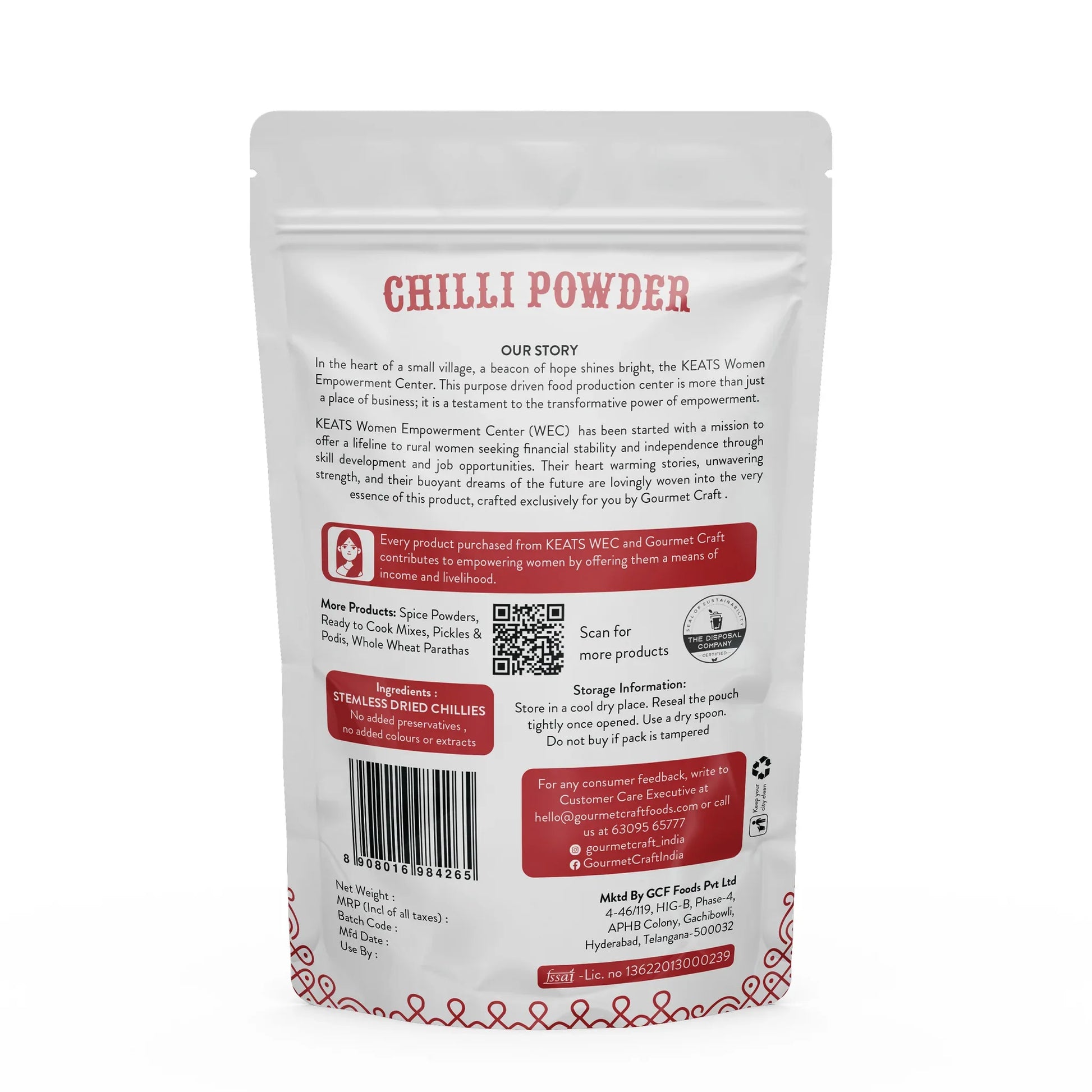 Gourmet Craft Red Chilli Powder (200g) [SET OF 2]