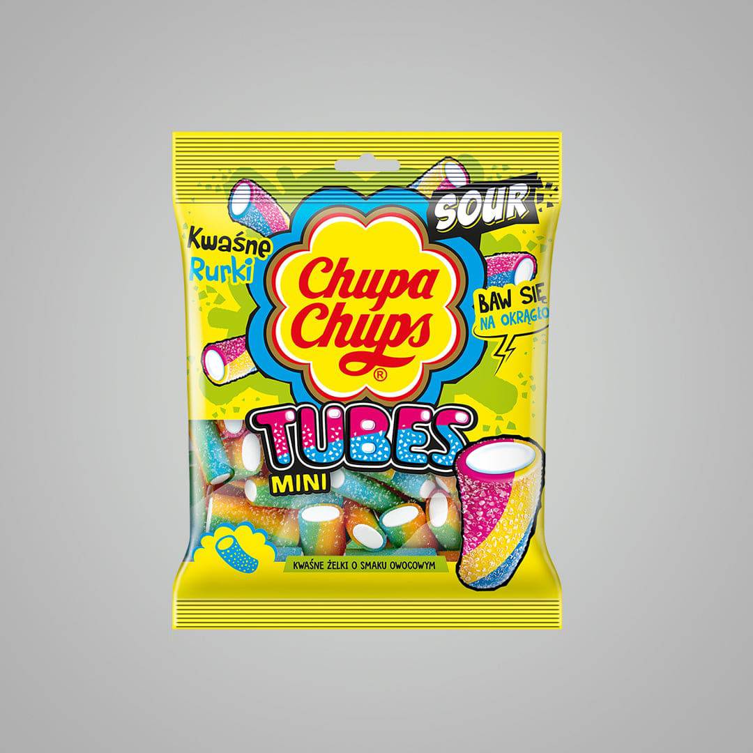 Chupa Chups Sour Tubes - 50 gms