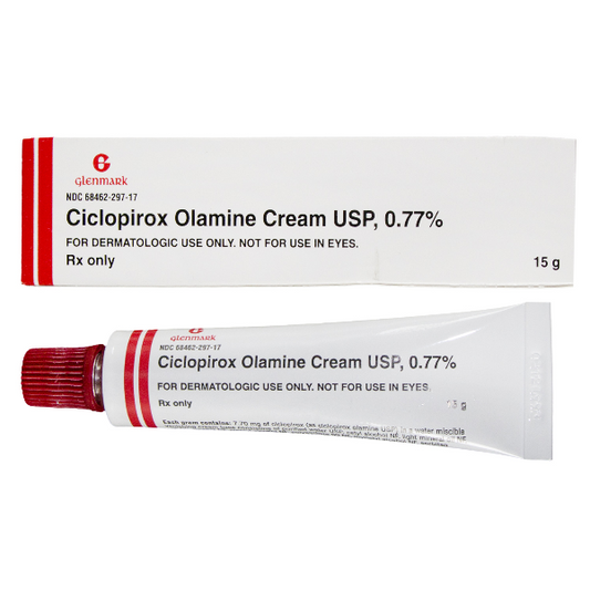 Ciclopirox Cream 0.77% by Glenmark Pharmaceuticals 15 Gram (RX)