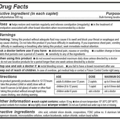 Citrucel Fiber Therapy Supplement For Regularity, Easy-to-Swallow 180 Caplets