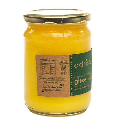 Adrish Desi Cow Bilona A2 Ghee | Pure A2 Ghee | Traditional Vedic Bilona Method Ghee | A2 Gir Cow Ghee