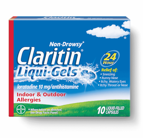 Claritin 24 Hour 10mg Liqui-Gels 10 ct