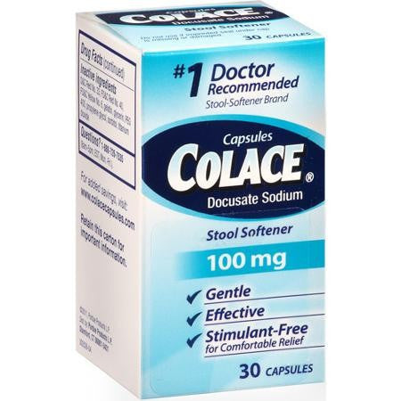Colace Stool Softener Capsules 30/Box