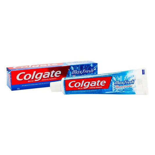 Colgate Max Fresh with Cooling Crystals Blue Gel Toothpaste - Peppermint Ice 80 gm