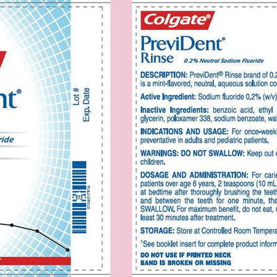 Colgate PreviDent Dental Oral Rinse, Cool Mint 16 oz (RX)