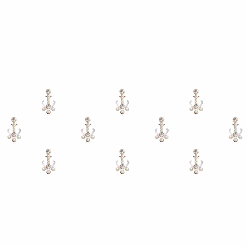Comet Busters Silver Beautiful Bindis (BIN885)