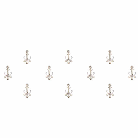 Comet Busters Silver Beautiful Bindis (BIN885)
