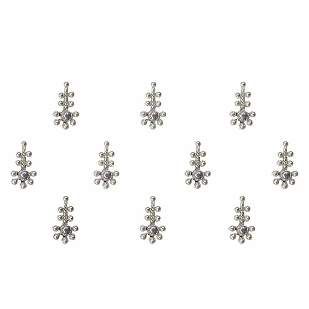Comet Busters Silver Wedding Bindis (BIN675)