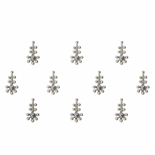 Comet Busters Silver Wedding Bindis (BIN675)