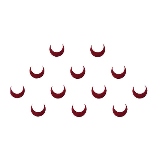 Comet Busters Small Maroon Moon Bindi (7 mm) (BIN469)