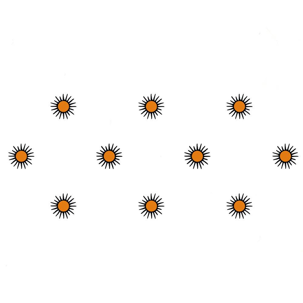 Comet Busters Sun Design Orange Bindi (BIN1044)