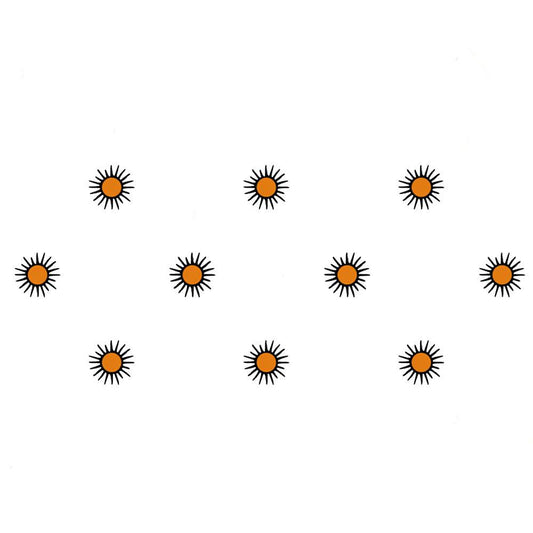 Comet Busters Sun Design Orange Bindi (BIN1044)