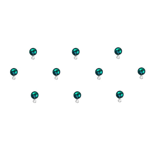 Comet Busters Teal Round Swarovski Crystal Bindi (4 mm) (BIN327)