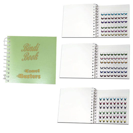 Comet Busters The Mini Bindi Book 3 - 384 Moon Bindis (Multicolor)