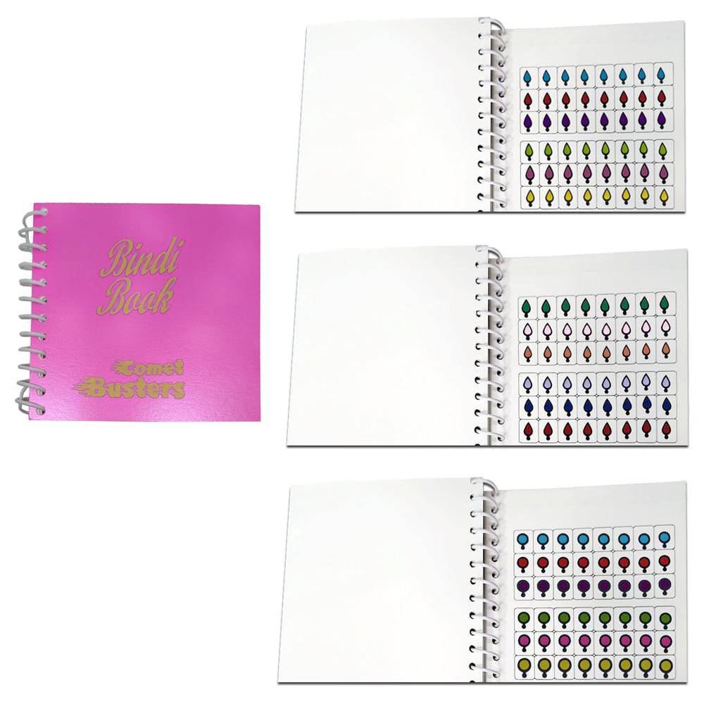 Comet Busters The Mini Bindi Book 6 - 384 Basic Bindis (Multicolor)