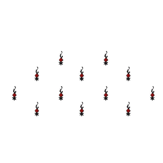 Comet Busters Traditional Black and Maroon Bindi (BIN897)