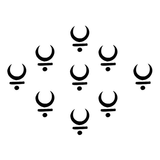 Comet Busters Traditional Black Moon Bindis (BIN1251)