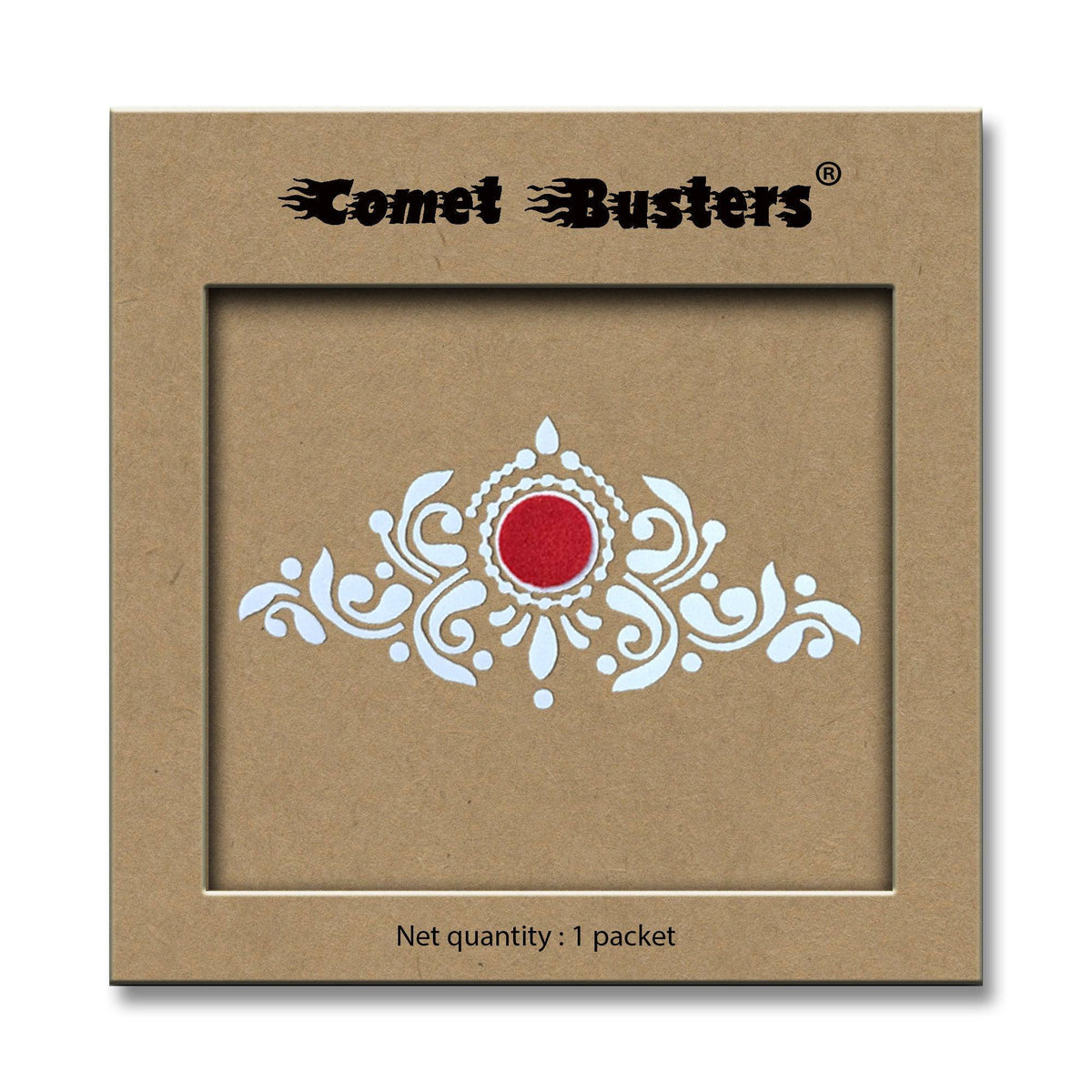 Comet Busters Traditional Bridal Bengali Wedding Bindi for Women (BIN1979)