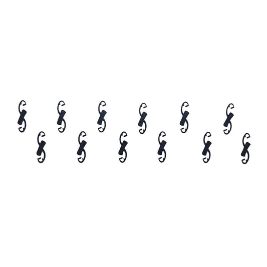 Comet Busters Traditional Designer Black Bindi (BIN358)